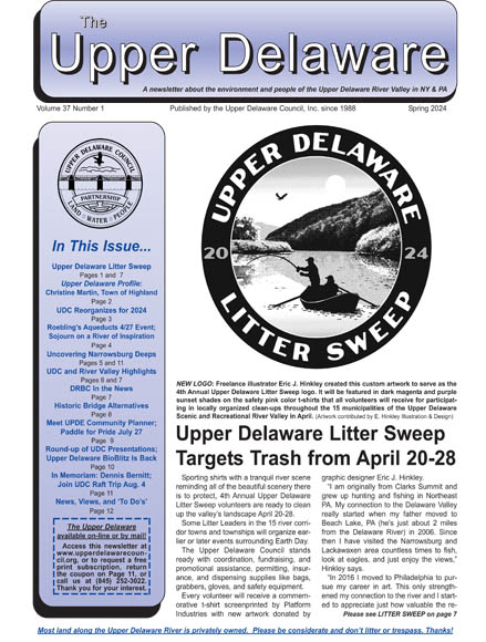 Thumbnail of the Upper Delaware Newsletter Spring Edition