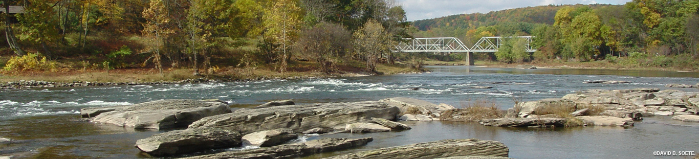 a series of short cascading falls along side large flat boulders