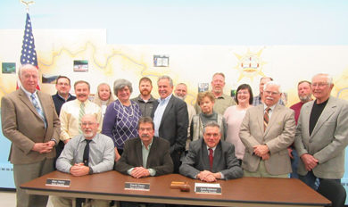 group photo of the board